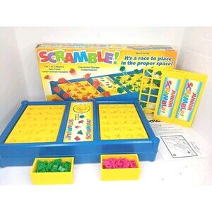 VTG 03 Scramble Game/Junior Scramble Perfection Complete Working In Box W/Manual